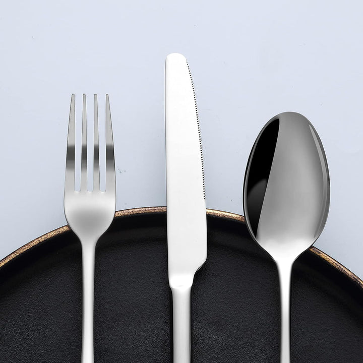Bestdin Besteck Set 6 Personen, 30 teilig Edelstahl Besteckset, Essbesteck Set mit Messer Gabel Löff