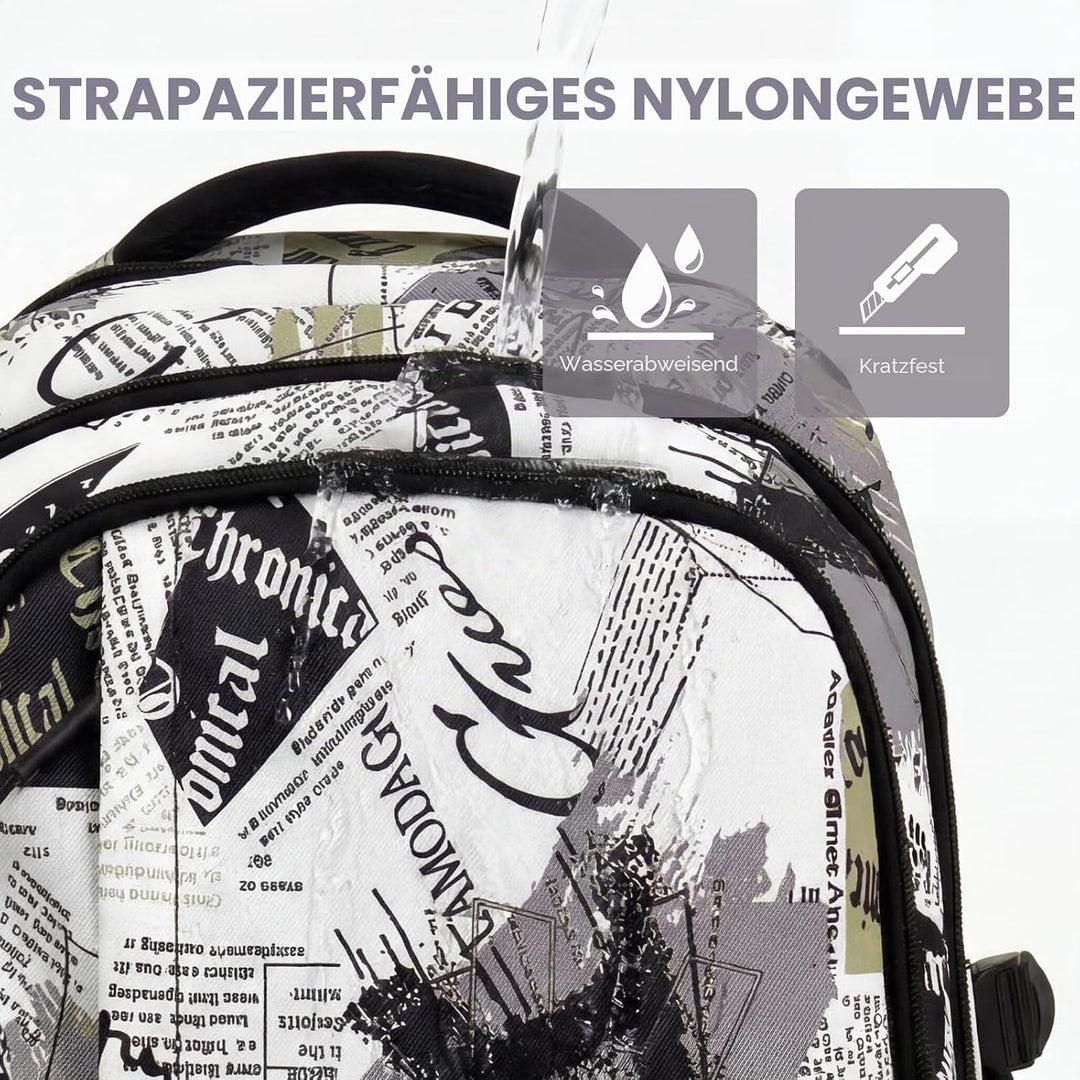 Amythe Schulrucksack Jungen Teenager, Rucksack Schule Gymnasium Oberstufe Schulranzen mit Laptopfach