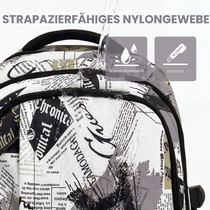 Amythe Schulrucksack Jungen Teenager, Rucksack Schule Gymnasium Oberstufe Schulranzen mit Laptopfach