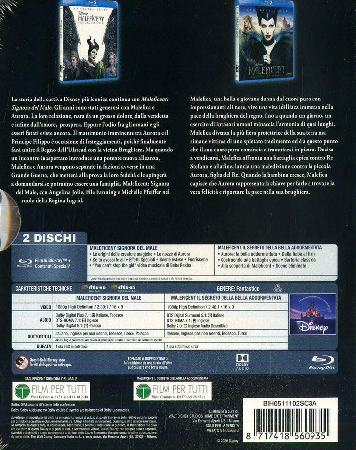 Maleficent 1-2 (Box 2 Br), Blu-ray