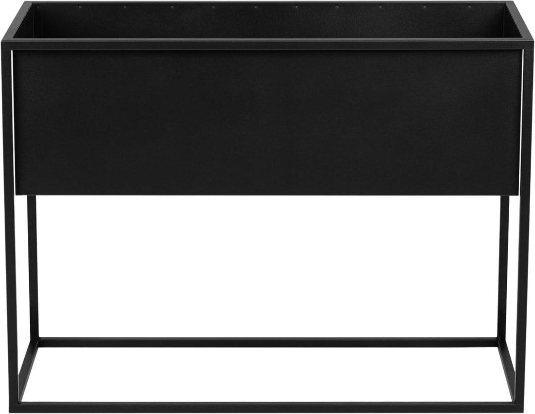Pflanzenständer Petto - 80x30cm60cm - Farbe Schwarz - für Zimmerblumen - Metallregal - Dekorativer T