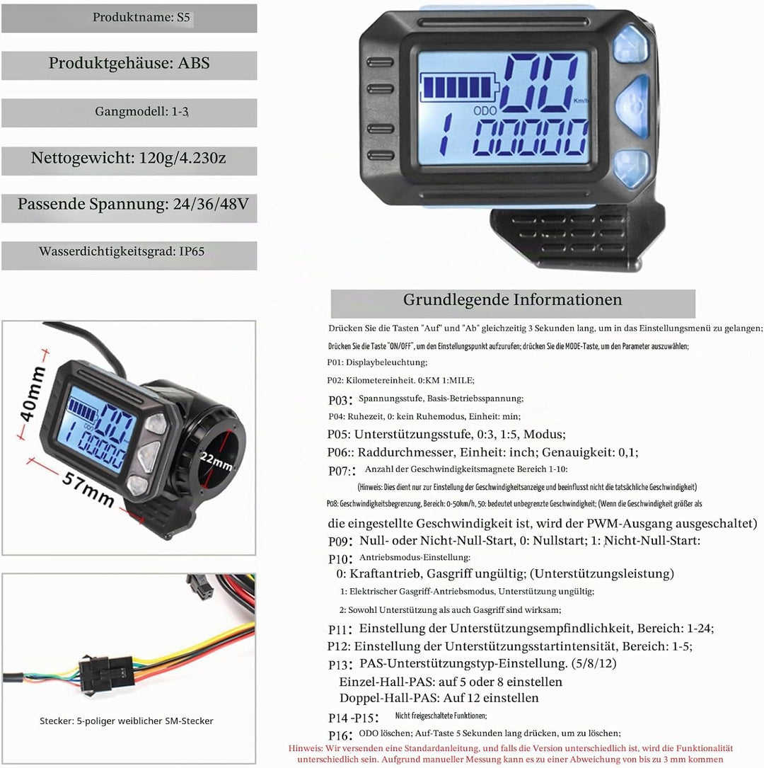 Kunray 24-48V 350W Brushless Motor Controller Mit LCD Anzeige Dualmodus Ebike Controller 24V 17 Ampe