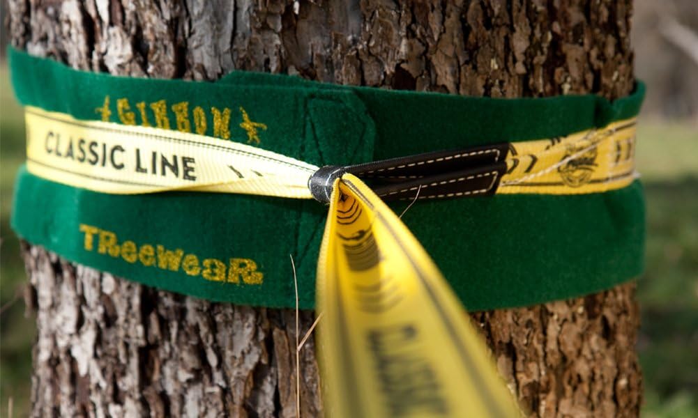 Gibbon Slacklines Tree Wear, Baumschutz, Grün, Länge: 100 cm, Breite: 16 cm, Schutz für Band und Bau
