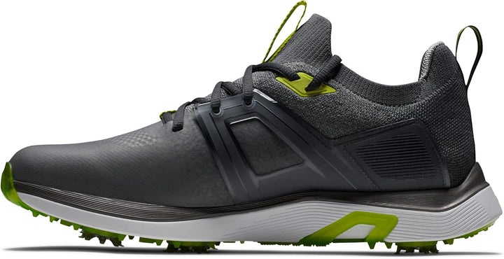Footjoy Herren Hyperflex Golfschuhe 40.5 EU Weit Anthrazit Limettengrün, 40.5 EU Weit Anthrazit Lime