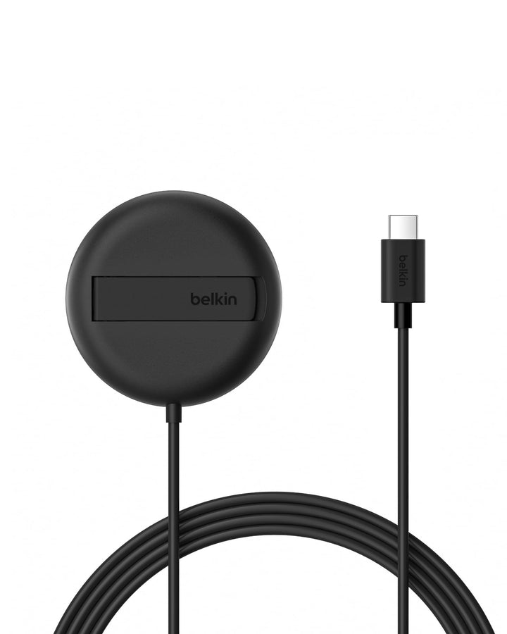 Belkin Magnetisches Kabelloses Ladegerät (15W) mit Ständer – zertifiziertes MagSafe Ladegerät, Qi2 L