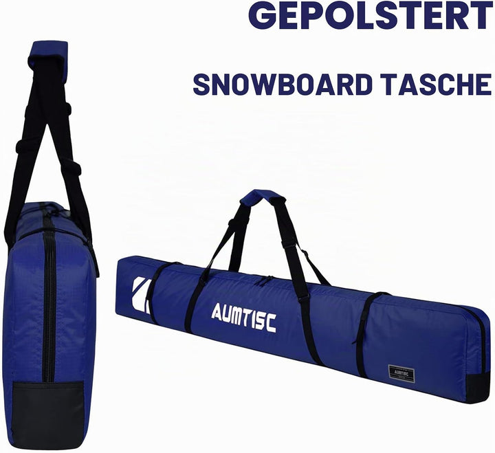 AUMTISC Skitasche Skisack Gepolstert Snowboardtasche Zum Transport Von Skiausrüstungstasche Mit vers