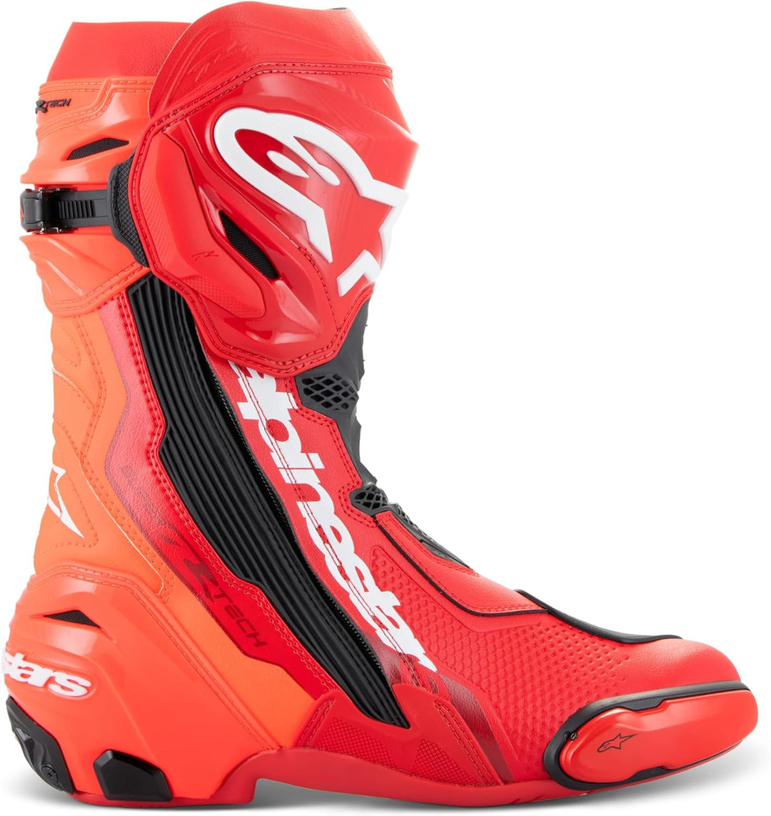 Alpinestars Unisex MotorradssMotorradstiefel 43 EU Rot Schwarz Weiss, 43 EU Rot Schwarz Weiss