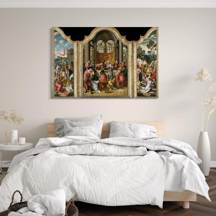 Printed Paintings Leinwand (80x60cm): Niederländisch - Das letzte Abendmahl 80x60 cm, 80x60 cm