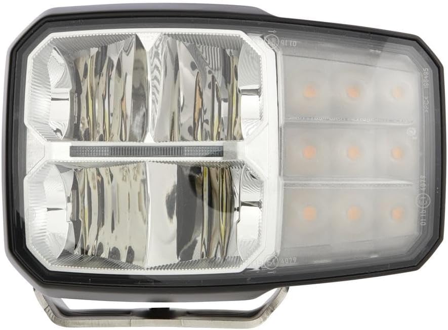 HELLA - LED-Hauptscheinwerfer - C140 - 24/12V - Anbau - Lichtscheibenfarbe: transparent - Stecker: D