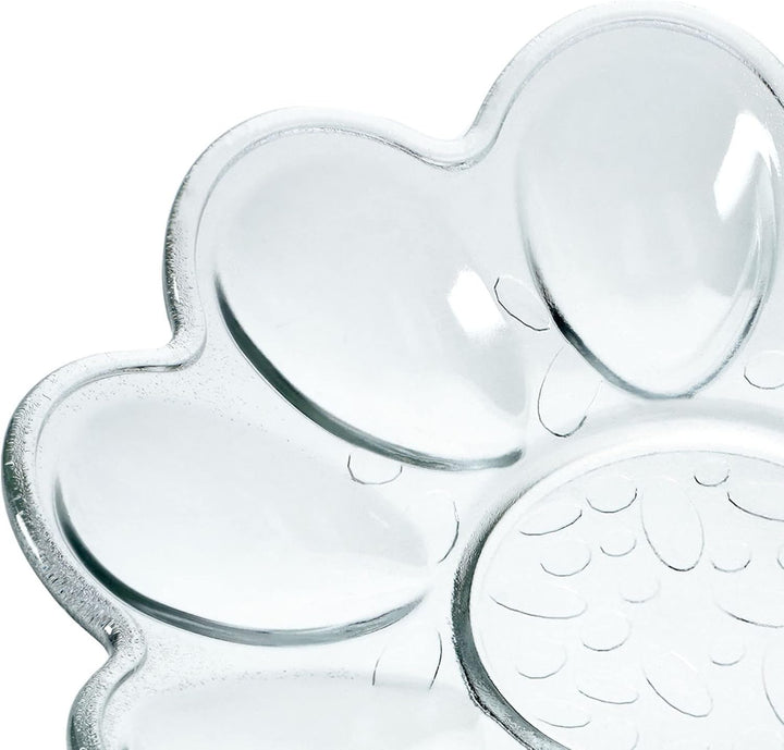 KADAX Eierteller aus Glas, ⌀ 21,5 cm, praktischer Teller für Eier, Eierhalter, robuste Eierablage, E