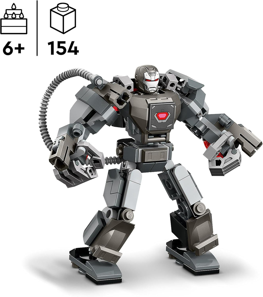 LEGO | Marvel War Machine Mech - Superhelden Spielzeug mit 3 Shootern für Kinder - Legendäre Actionf