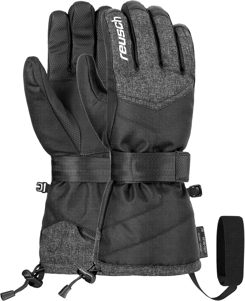 Reusch Herren Baseplate R-tex Xt Handschuhe 6.5 black/ black melange/Silver, 6.5 black/ black melang