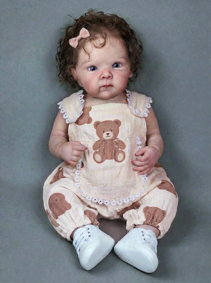 Zero pam Reborn Baby Mädchen, 48CM Reborn Baby Vollsilikon Lebensecht, Reborn Puppen Lebensecht, Leb