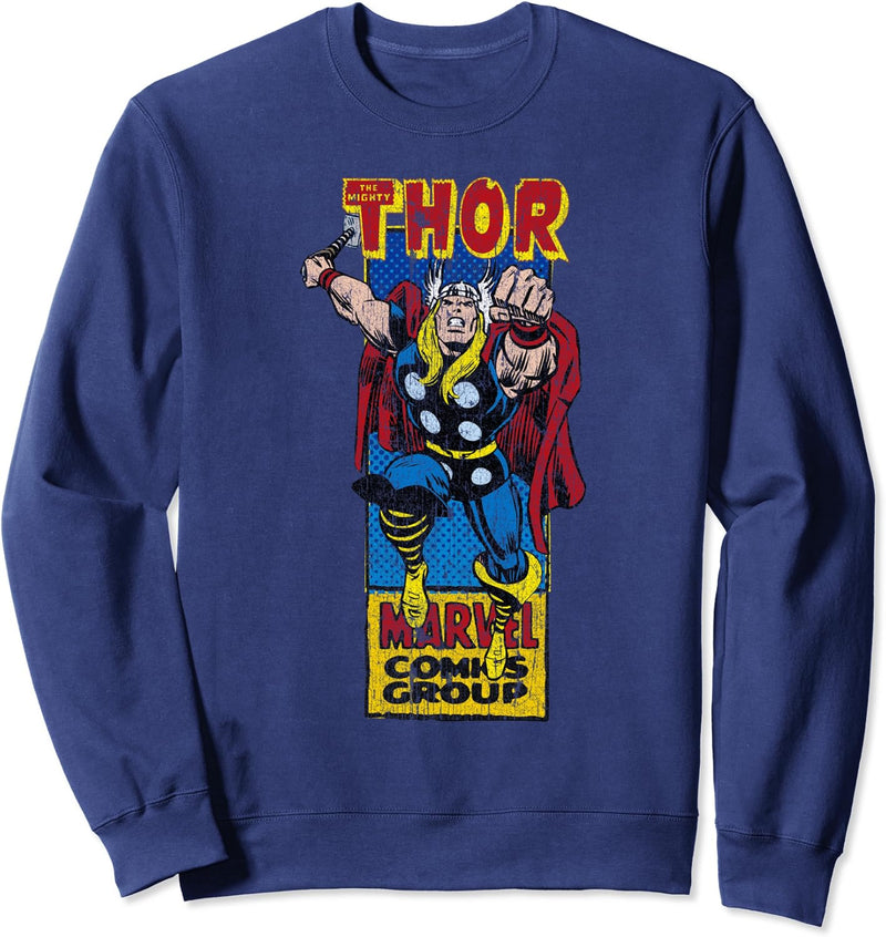 Marvel The Mighty Thor Thin Comic Panel Sweatshirt