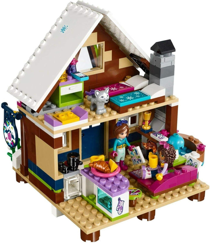 LEGO Friends 41323 - "Chalet im Wintersportort Konstruktionsspiel, bunt Single, Single