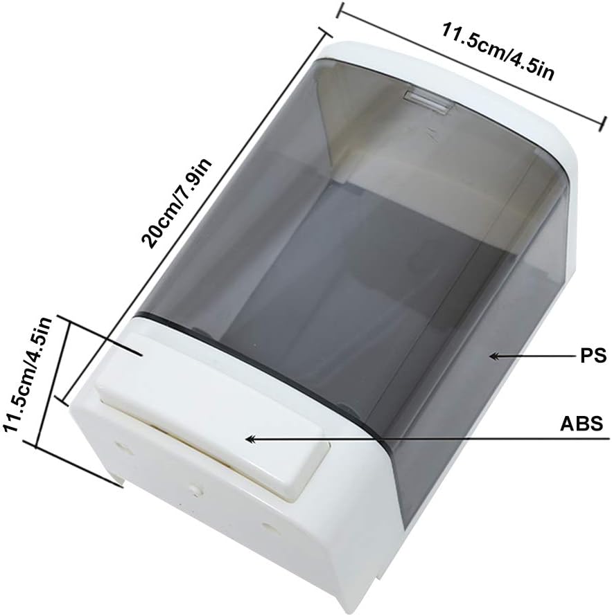 Evhome Manueller Seifenspender Küche Bad Wand-Seifenspender Flüssigseife Behälter Shampoo Gel Kammer