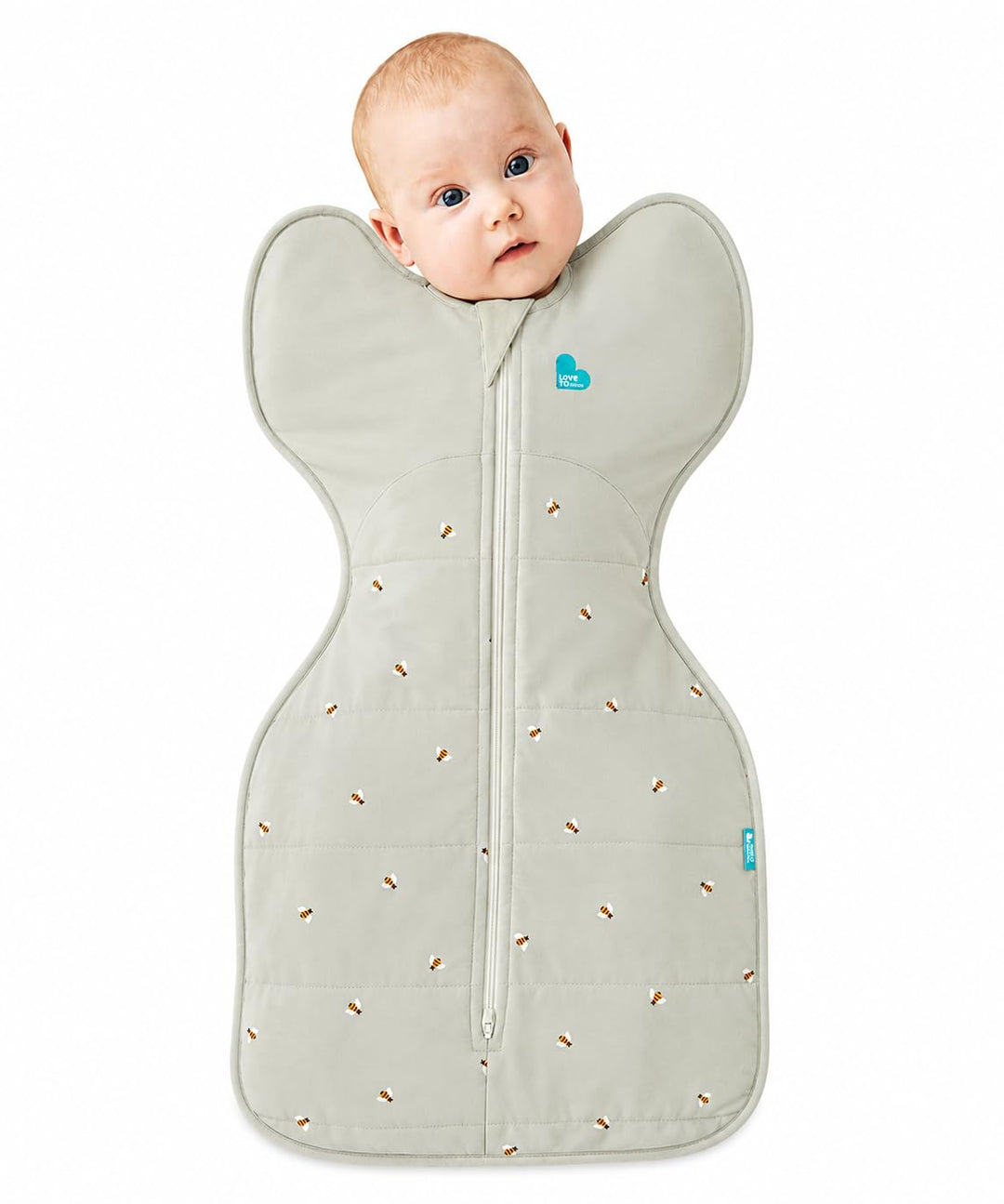 Love To Dream Übergang Pucksack Lite, Baby Schlafsack, Ideal für warme Temperaturen 24-27°C, Arme ho