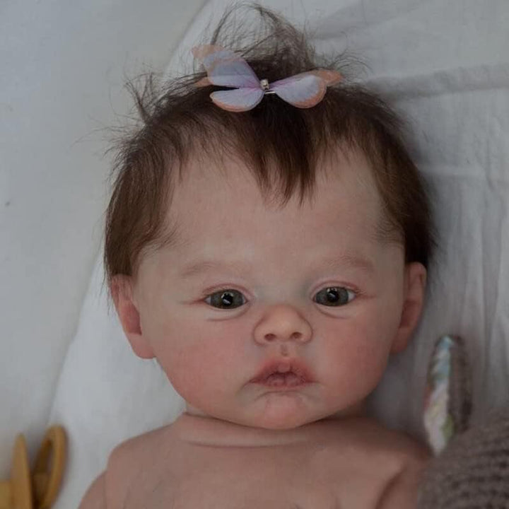 Reborn Puppen Mädchen Reborn Baby - 20 Zoll lebensechte Babypuppe Körper aus weichem Vinyl Sieht aus