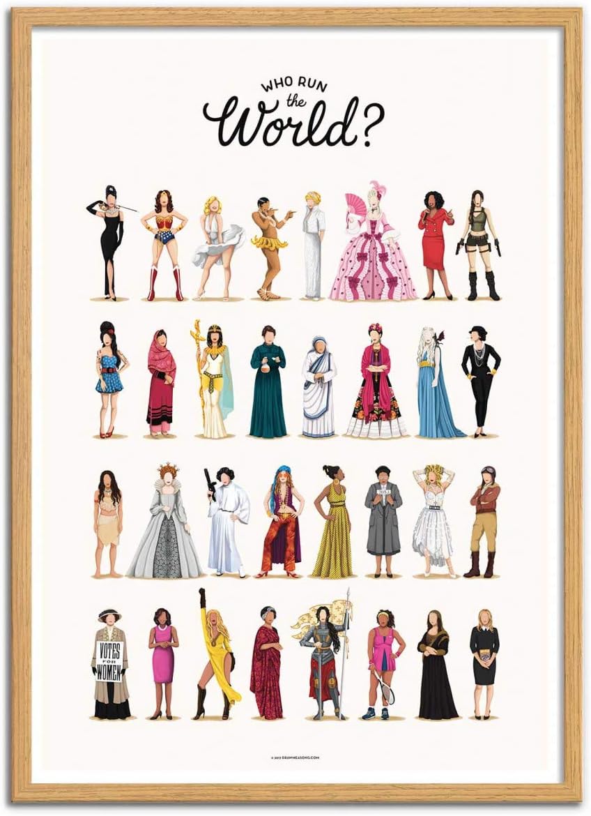 Wall Editions Art-Poster - Run The World - Nour Tohme