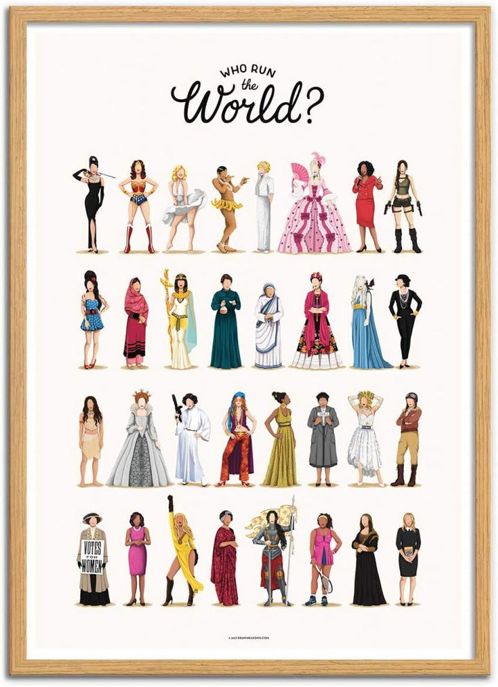 Wall Editions Art-Poster - Run The World - Nour Tohme