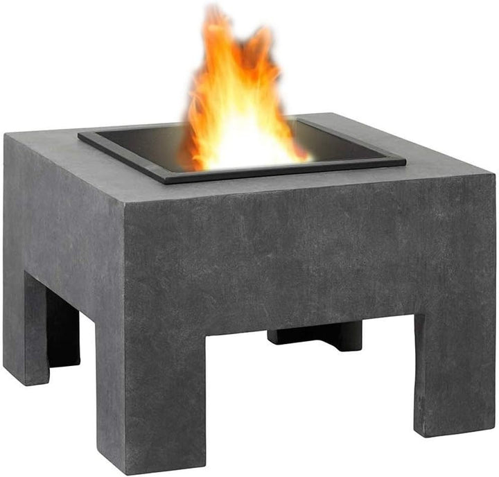 OUTLIV. Feuertisch, Leichter und robuster Clayfibre-Korpus, witterungsbeständig, dekorativ, für roma