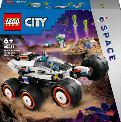 LEGO City Weltraum-Rover mit Ausserirdischen, Auto-Set mit Roboter- und Alien-Spielzeug-Figuren & Ci