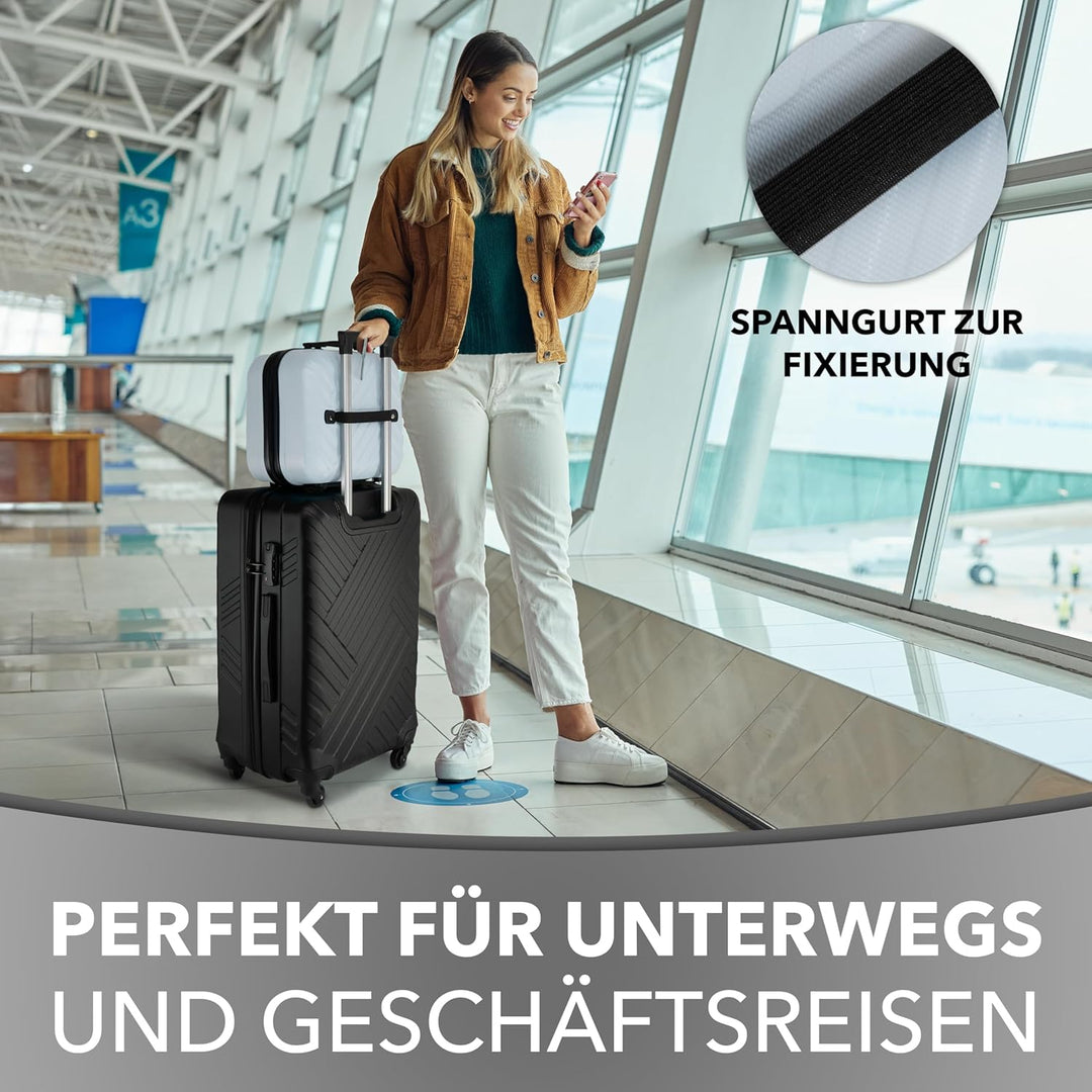 Xonic® Design Kosmetikkoffer aus ABS Hartschale – Robustes Beautycase als Handgepäck - Kosmetiktasch