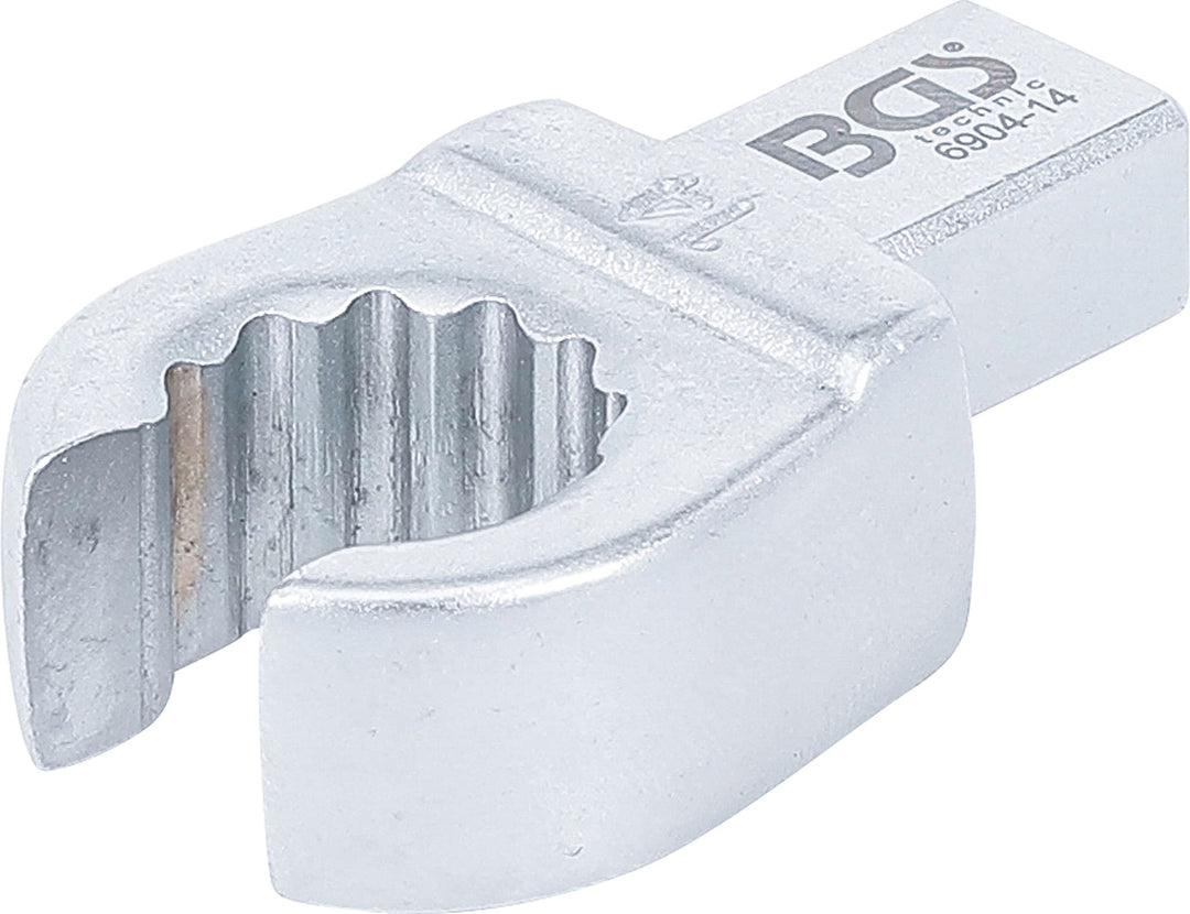 BGS 6904-14 | Einsteck-Ringschlüssel | offen | 14 mm | Aufnahme 9 x 12 mm, 14 mm