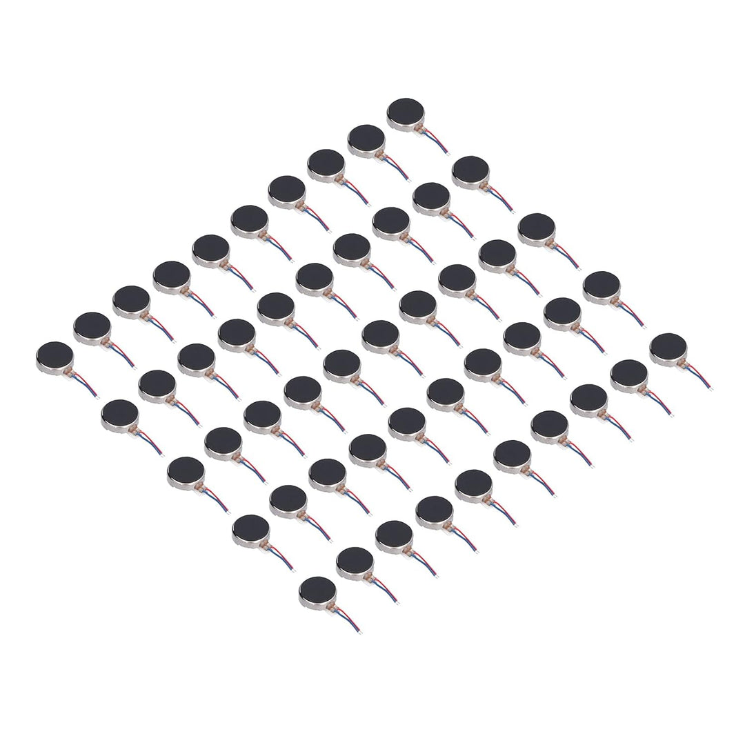 50 Stück Mini-Vibrationsmotoren DC 3V 10x2,7 Mm Anti-Interferenz Kleiner Leichter, Geräuscharmer Mik