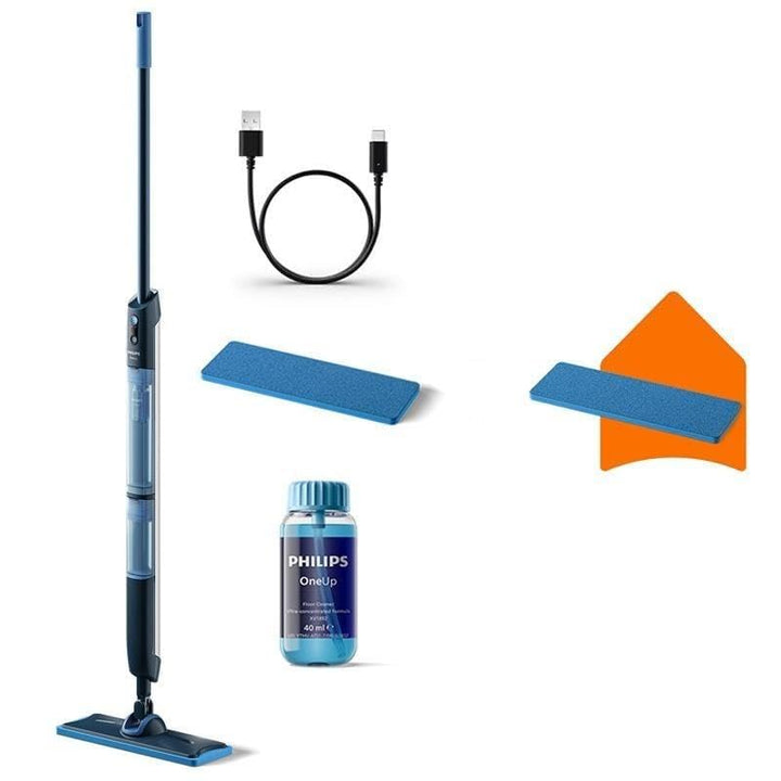 Philips OneUp 5000 Serie Elektrischer Wischmopp - 2X sauberere Böden², Zwei Feuchtigkeitseinstellung