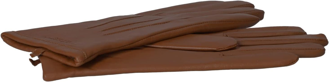 Seeberger Spencer Lederhandschuhe Handschuhe Damenhandschuhe Fingerhandschuhe (7 HS - cognac)
