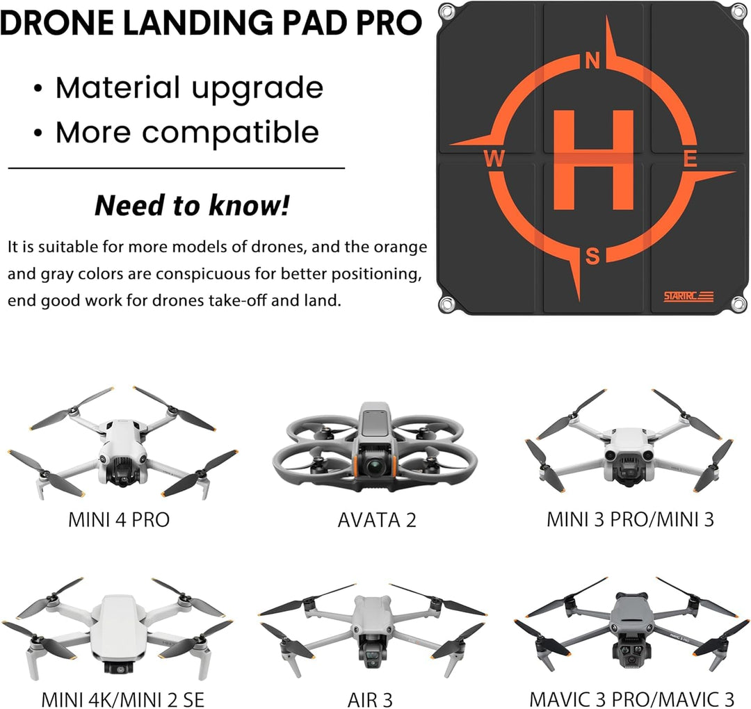 STARTRC Drohnen Landeplatz,50cm(19") Universal schnell faltbar Landeplattform für DJI Mavic Mini 2 /
