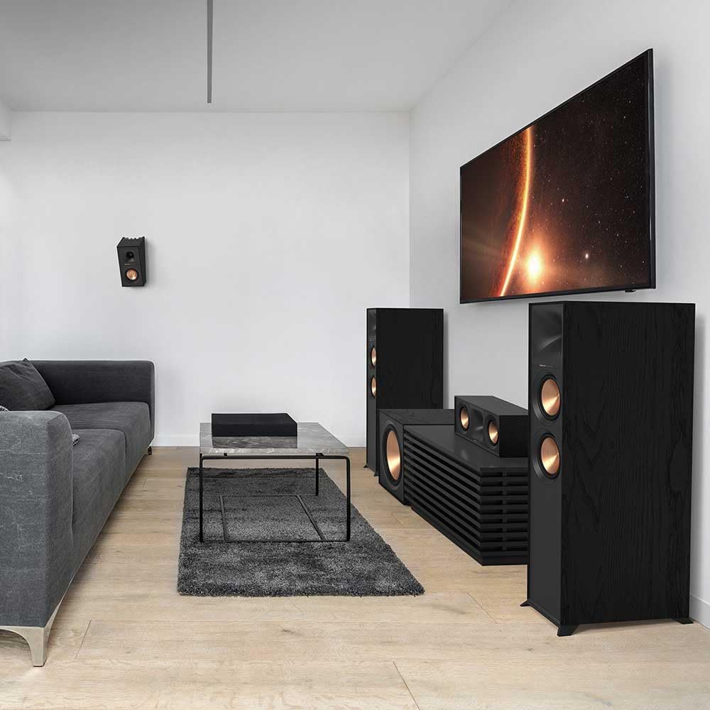Klipsch R-50C Black (Einheit) - Zentrallautsprecher Schwarz für Heimkino - 100 W/400 W - 8 Ohm