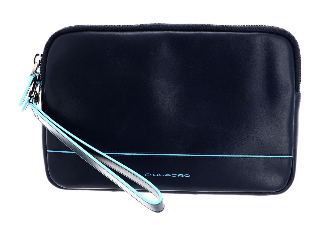 Piquadro Herren Astuccio in Pelle Con Cerniera E Laccio Laterale Stofftasche Blu 2, Blu 2