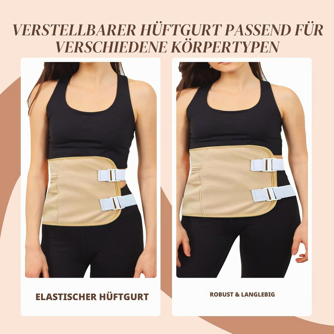 Castor Oil Pack, Wiederverwendbare Castor Oil Pack Wrap Organicmit Klettverschluss Taille Gürtel für