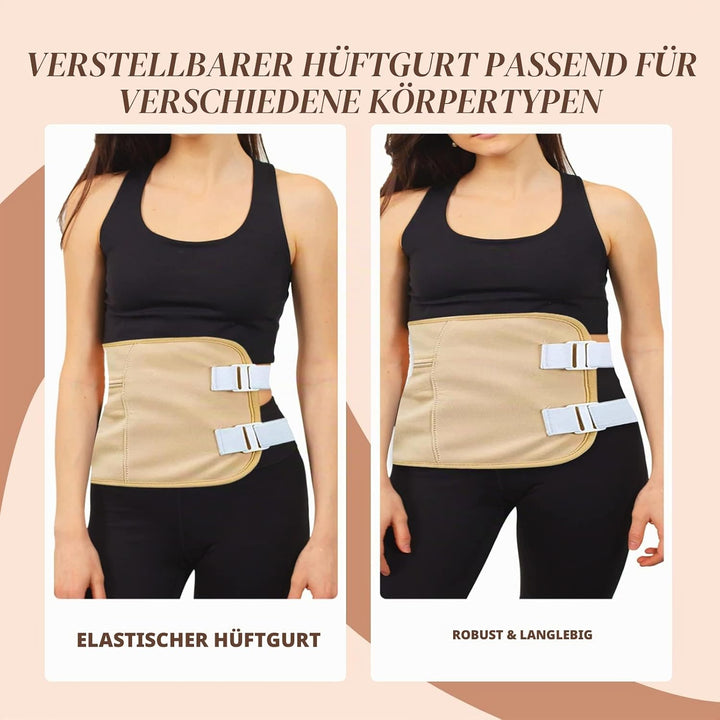 Castor Oil Pack, Wiederverwendbare Castor Oil Pack Wrap Organicmit Klettverschluss Taille Gürtel für