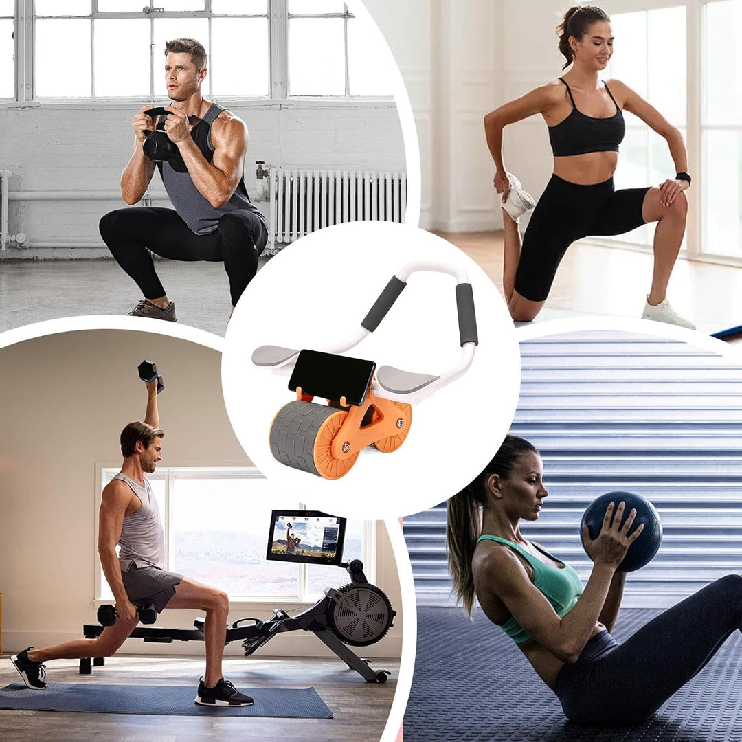 Bauch-Roller-Rad – abnehmbare Bauch-Trainingsausrüstung, tragbarer Bauch-Trainingsroller mit Anti-Ru