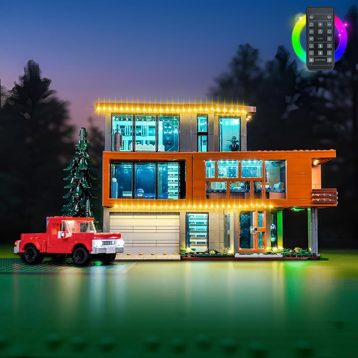 BrickBling Fernbedienung Licht-Kit Kompatibel mit Lego 21354 Twilight The Cullen House (Kein Modell)