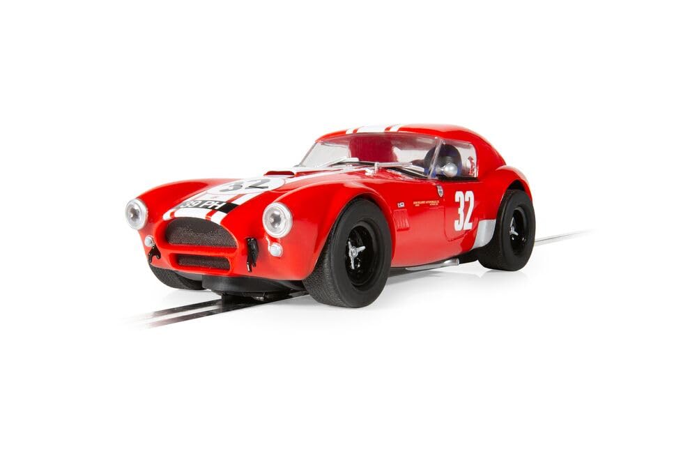 Scalextric Cars – C4528 Shelby Cobra 289 – Rot – 39PH – Spielzeug-Schlitzauto zur Verwendung mit Sca