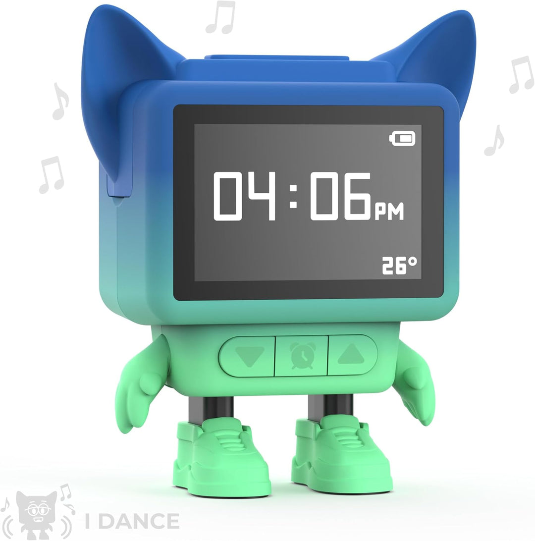 Mob Wecker und Lautsprecher, Bluetooth, für Kinder, Tanz in Musik, LCD-Display, emotional & beruhige