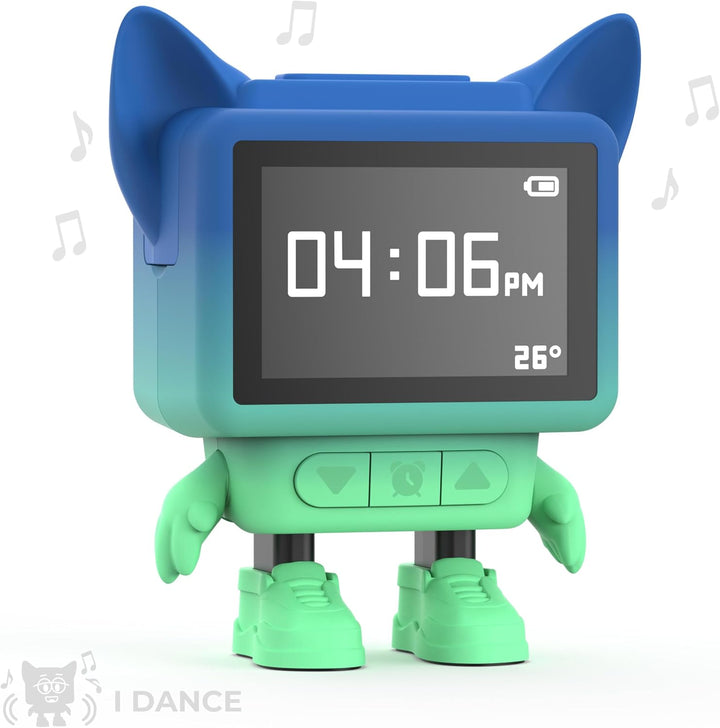 Mob Wecker und Lautsprecher, Bluetooth, für Kinder, Tanz in Musik, LCD-Display, emotional & beruhige