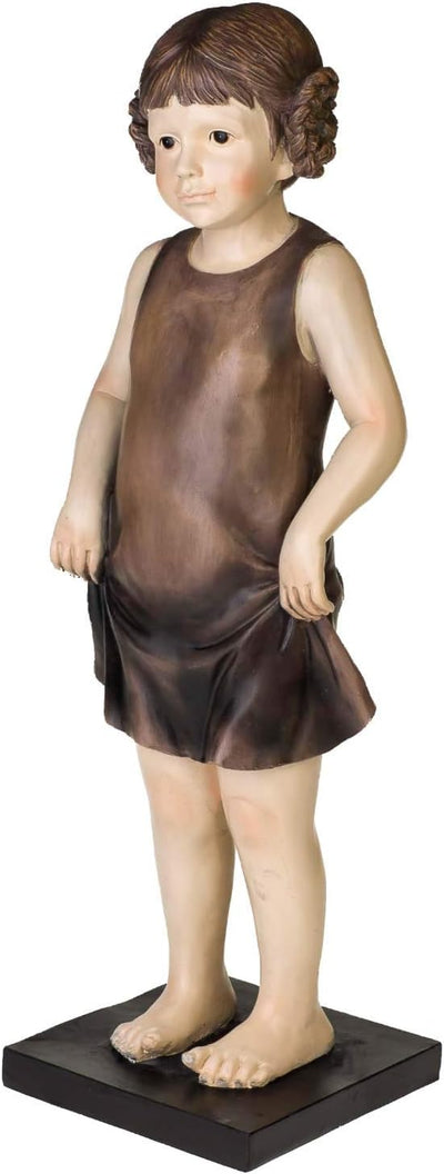 aubaho XXL Skulptur Mädchen Figur Kind Puppe Statue Antik-Stil - 61cm