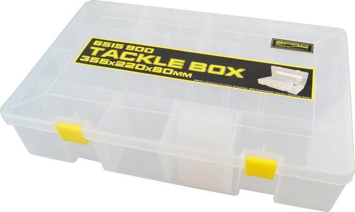 Spro Tackle Box 35,5x22x8cm - Tacklebox für Wobbler & Gummiköder, Köderbox für Blinker, Spinner & Gu