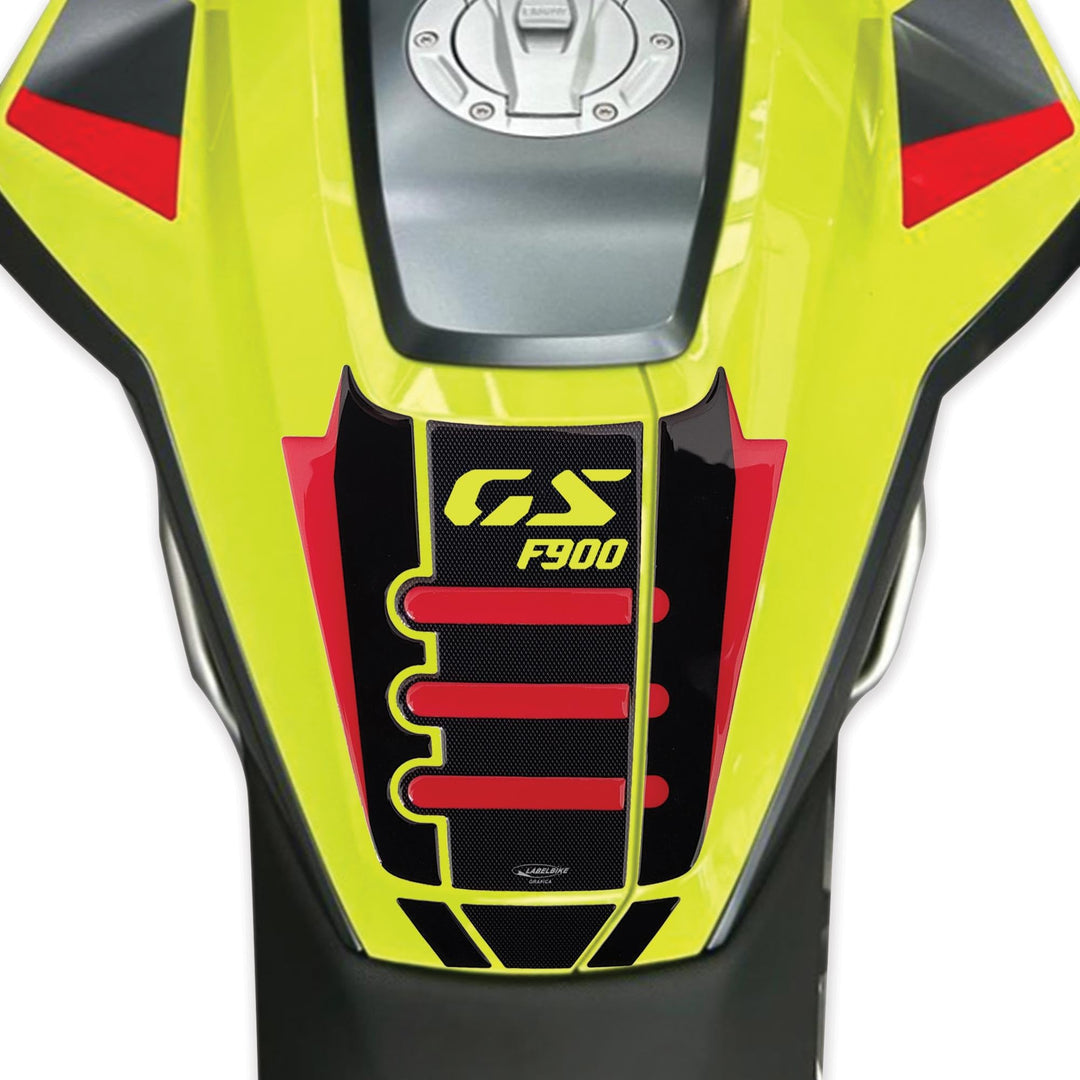 LABELBIKE 3D Aufkleber Motorrad Tankpad kompatibel mit BMW | F900 GS 2024, Harzschutz, Kratzfestigke