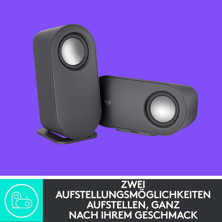 Logitech Z407 Bluetooth-Computerlautsprecher mit Subwoofer und kabelloser Steuerung, raumfüllendem S