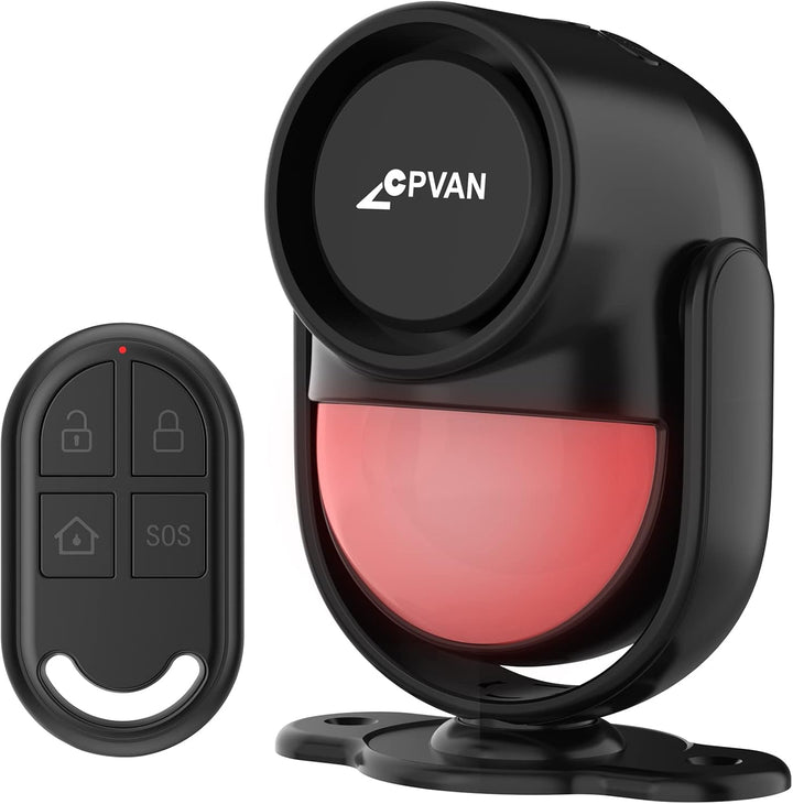 CPVAN PIR Bewegungsmelder Alarm, Bewegungssensor mit Fernbedienung, 125 dB, Anti-Diebstahl Alarmanla