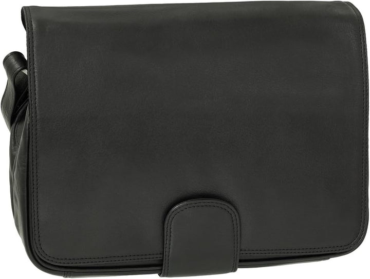 Ledershop24 Leder Damen Umhängetasche Schultertasche Festivaltasche Handtasche Tasche 31 cm vers. Fa