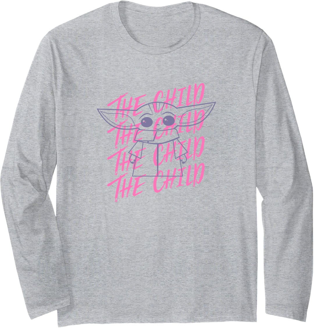 Star Wars The Mandalorian Child Overlap Langarmshirt