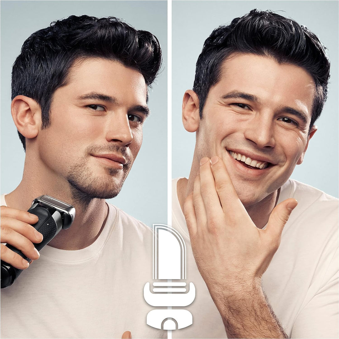 Braun Series 8 Rasierer Herren mit 3+1 Scherkopf, Elektrorasierer & Trimmer für Präzision, Sonic-Tec