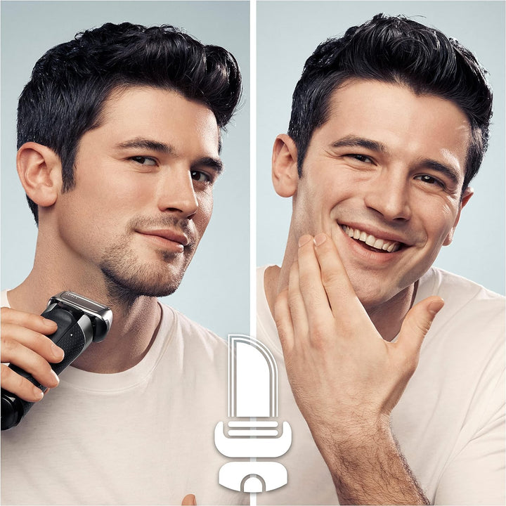 Braun Series 8 Rasierer Herren mit 3+1 Scherkopf, Elektrorasierer & Trimmer für Präzision, Sonic-Tec